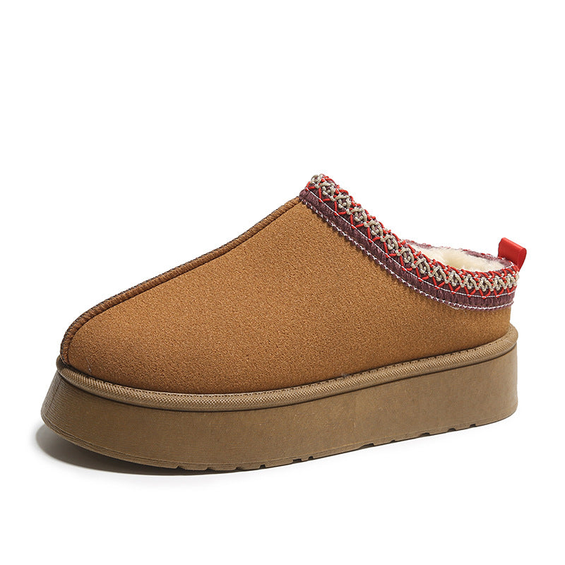Winter Warm Platform Waterproof Slippers