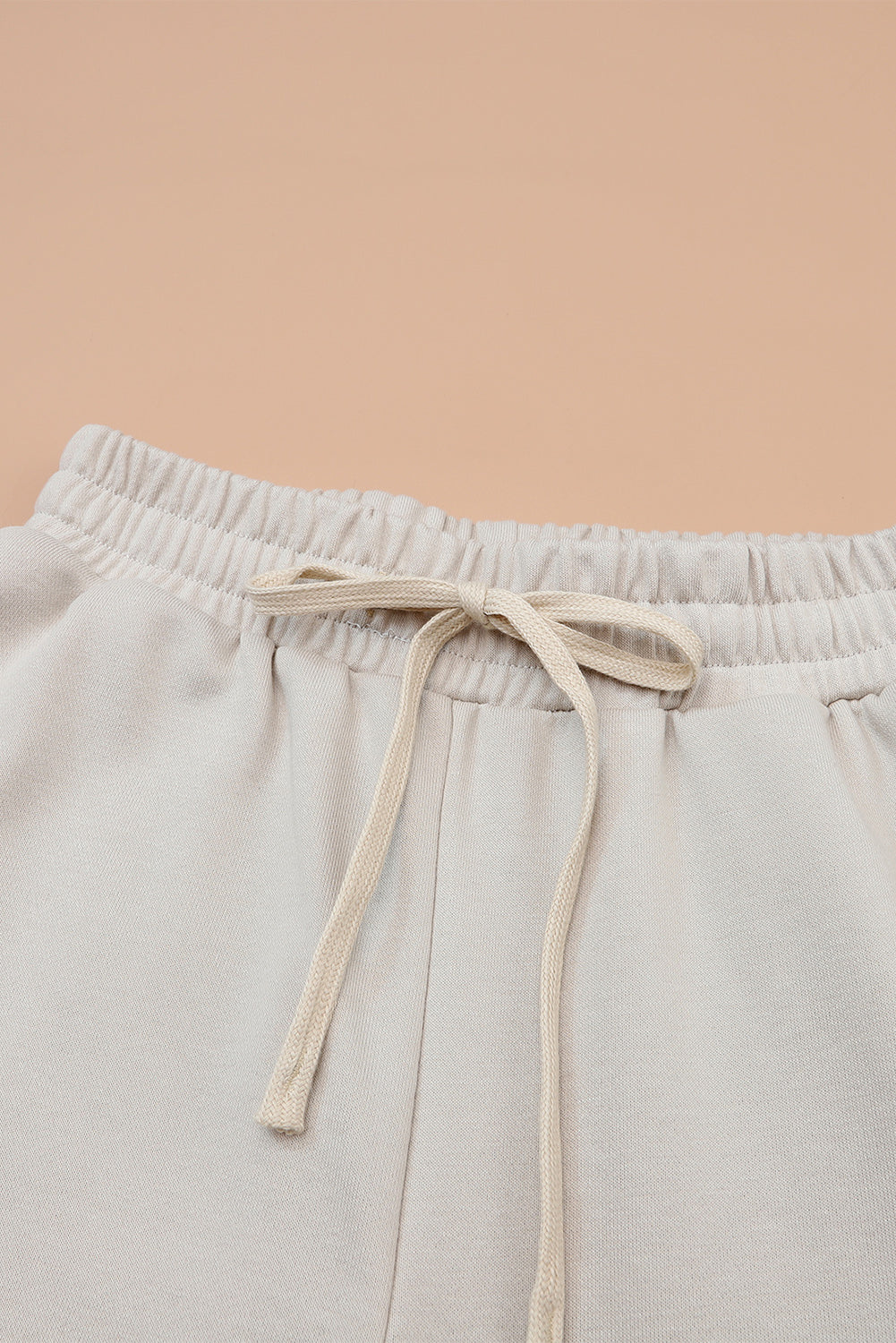 Gray Long Sleeve Top and Drawstring Pants Lounge Outfit