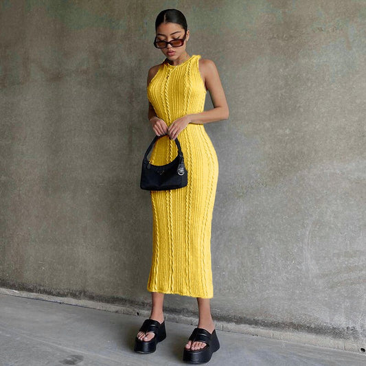 Brooke Sleeveless Knitting Dress