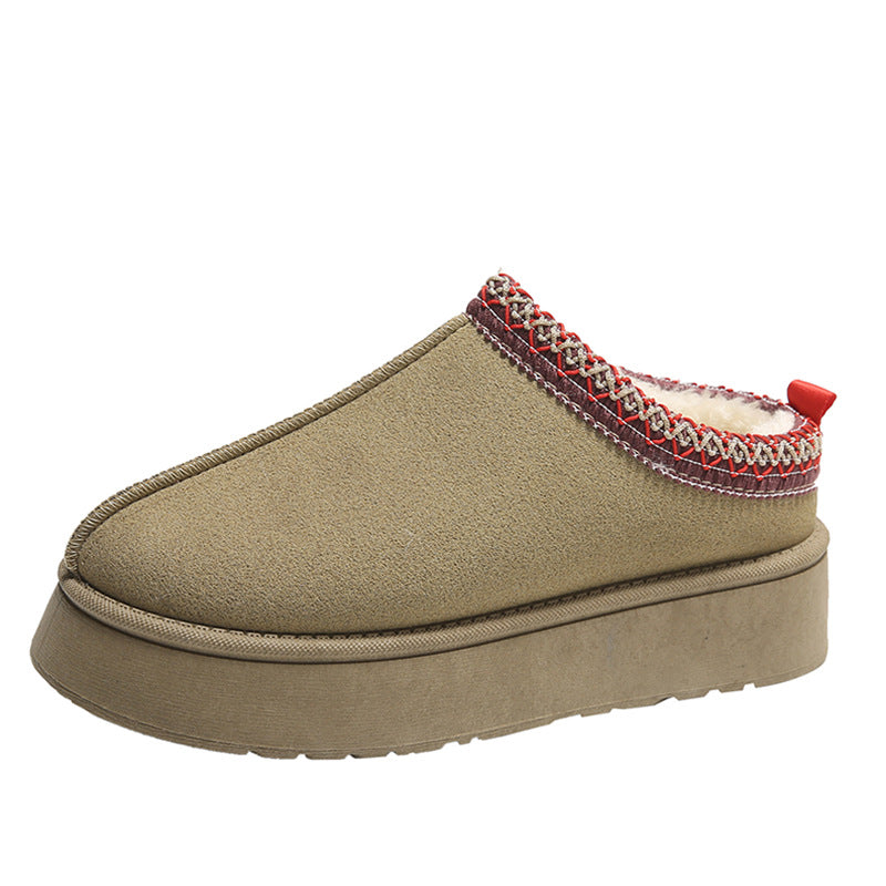 Winter Warm Platform Waterproof Slippers